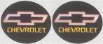 Chevrolet metallic sticker set rond #8, Auto diversen, Autostickers, Ophalen of Verzenden