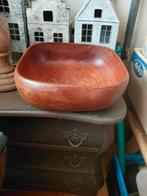 Vintage teak houten schaal  vierkant, Verzamelen, Retro, Ophalen, Huis en Inrichting
