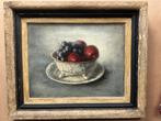 stilleven schilderij op doek fruitschaal, Ophalen of Verzenden