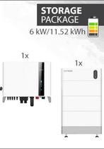 Thuisbatterij 11,52kWh met 6kW 3 fasen omvormer, Doe-het-zelf en Verbouw, 200 wattpiek of meer, Nieuw, Ophalen of Verzenden, Compleet systeem