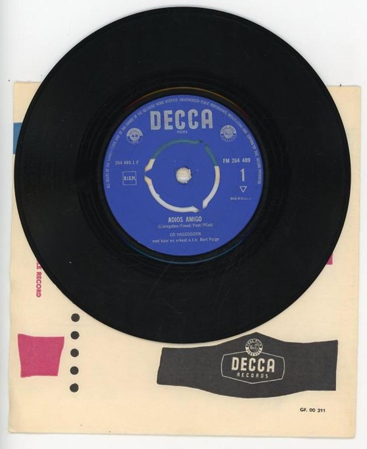Single van Co Hagedoorn uit 1962, Cd's en Dvd's, Vinyl | Nederlandstalig, Gebruikt, Levenslied of Smartlap, Overige formaten, Ophalen of Verzenden