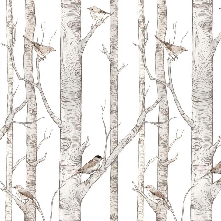 Kinderbehang Behang Bos Bomen Vogels Dekornik, Kinderen en Baby's, Kinderkamer | Inrichting en Decoratie, Nieuw, Wanddecoratie