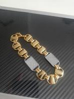 18k goud plated heren armband 21 cm, Ophalen of Verzenden, Nieuw, Goud, Goud