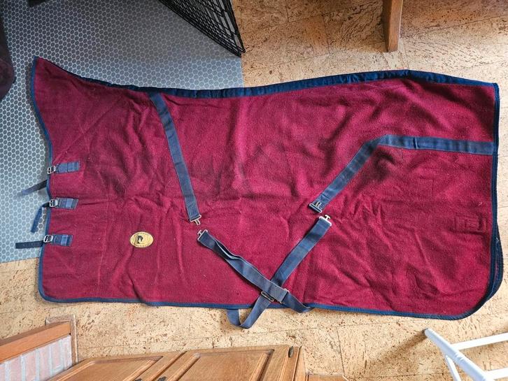 Wollen Zweet deken en een canvas deken, maat 155 x 205 cm., Dieren en Toebehoren, Paarden en Pony's | Dekens en Dekjes, Gebruikt