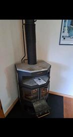 Houtkachel 8 KW met spekstenen incl glazen bodemplaat, Huis en Inrichting, Kachels, Houtkachel, Ophalen of Verzenden, Zo goed als nieuw