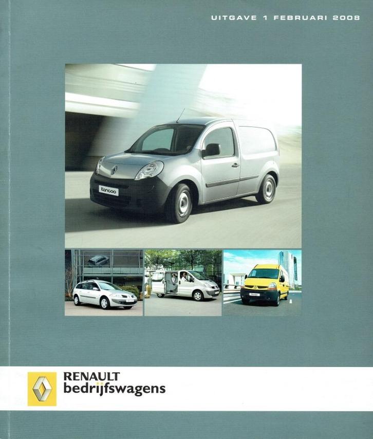 Folder Renault Bedrijfswagens (128 blz. - 2008), Boeken, Auto's | Folders en Tijdschriften, Gelezen, Renault, Verzenden