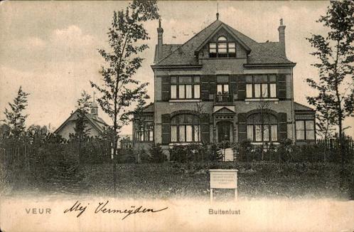 Veur - Buitenlust, Verzamelen, Ansichtkaarten | Nederland, Gelopen, Zuid-Holland, Voor 1920, Ophalen of Verzenden
