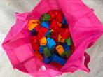 Tas met megabloks / grote duplo in rood blauw groen oranje, Ophalen of Verzenden, Zo goed als nieuw, Overige merken