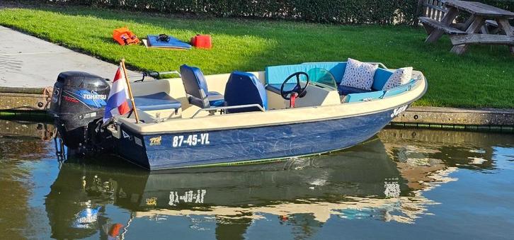 Console (vis-) boot sloep met 25 pk Tohatsu, Watersport en Boten, Vis- en Consoleboten, Gebruikt, 10 tot 30 pk, 3 tot 6 meter