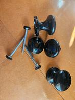 Philips Philite Deurknop / Kastdeurknop - Zwart 3x, Ophalen of Verzenden, Gebruikt, Overige materialen, Klink of Kruk