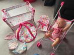 Baby Born Set: Kinderwagen, Bedje, Box + Accessoires, Ophalen, Gebruikt, Babypop