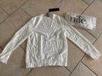 Dames blouse nife wit maat 38 nieuw doorzichtig. 98 % Polyes, Nieuw, Maat 38/40 (M), Ophalen of Verzenden, Wit