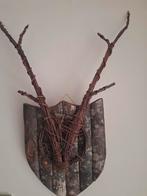 Houten decoratieve hertengewei, Ophalen, Zo goed als nieuw