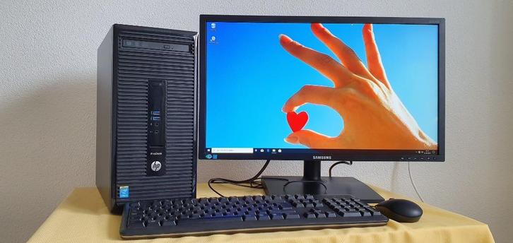 HP Super Koopje i5 PC SSD 8 Gb Ram 24“ Led Lcd Win11, Computers en Software, Desktop Pc's, Refurbished, 4 Ghz of meer, SSD, 8 GB