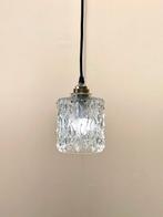 5x Vintage Retro jaren 60 Glazen Hanglamp; Bepaal de lengte, Ophalen of Verzenden, Zo goed als nieuw, Glas, Minder dan 50 cm