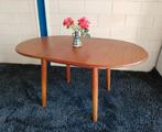 Vintage Deense Design Uitschuifbare Tafel, Huis en Inrichting, Gebruikt, 50 tot 100 cm, Vintage Deens Design, 50 tot 100 cm