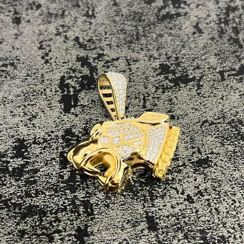 14k gouden panter hanger kop nieuw, Sieraden, Tassen en Uiterlijk, Kettinghangers, Ophalen of Verzenden
