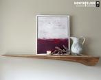 Zwevende eiken (hoek) wandplank incl. mont.pennen 105 cm #23, Houtatelier M.Y., Info@myhoutatelier.nl, Nieuw, Ophalen of Verzenden