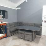 Loungeset compleet met kussens, Ophalen, Gebruikt, 6 zitplaatsen, Bank