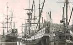 1938 ROTTERDAM Achterhaven FOTOKAART 't Vliegend Hert, Ophalen of Verzenden, 1920 tot 1940, Ongelopen, Zuid-Holland