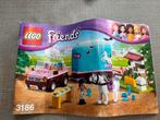 Lego Friends Emma’s Paardentrailer 3186, Ophalen of Verzenden, Zo goed als nieuw, Complete set, Lego