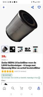 Filter voor de ZEDAR, Ophalen of Verzenden, Zo goed als nieuw, Luchtreiniger
