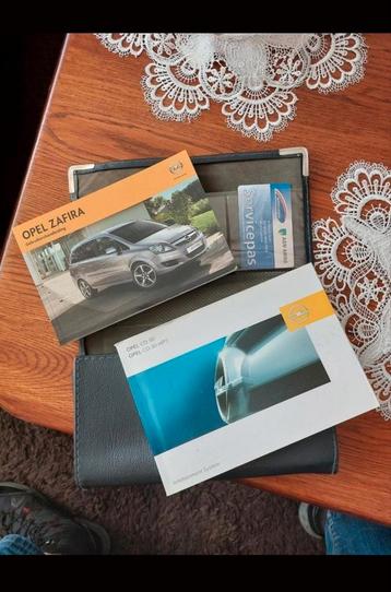 Instructie boekjes Opel Zafira - kompleet met leren map