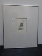 tekening strandstoel, Marcel Robbe Vlissingen, Zeeland 1983, Antiek en Kunst, Verzenden