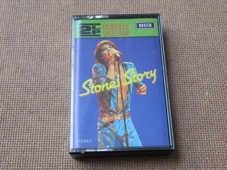The Rolling Stones cassettebandje - Stones Story, Cd's en Dvd's, Cassettebandjes, Zo goed als nieuw, Origineel, Pop, 1 bandje