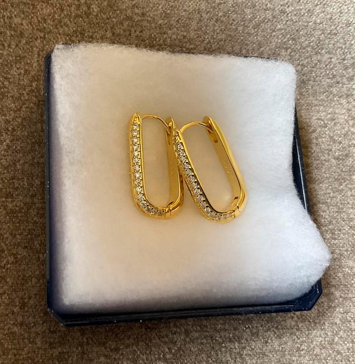 Oorbellen creolen goud zilver Swarovski kristal ketting ring, Sieraden, Tassen en Uiterlijk, Oorbellen, Ophalen of Verzenden