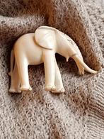 Ivoor Beeldje olifant vintage beeldje kleur ivoor, Ophalen of Verzenden, Zo goed als nieuw, Dier