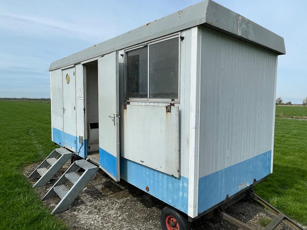 Schaftwagen schaftkeet pipowagen, Ophalen, Gebruikt