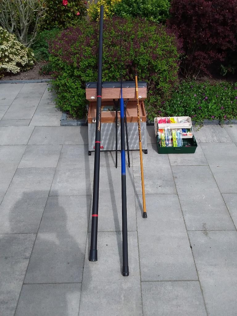 Complete vis uitrusting, Ophalen, Gebruikt, Vaste hengel