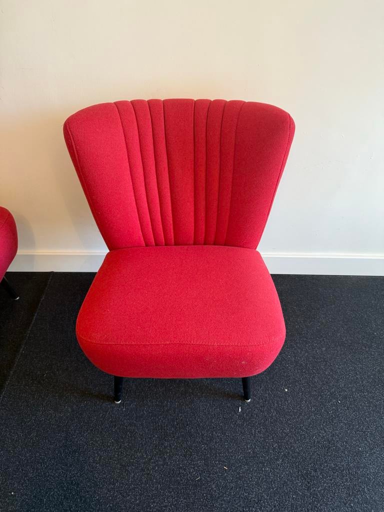 Set fauteuils (cocktail chair, club chair), Ophalen, Minder dan 75 cm, Zo goed als nieuw, Stof