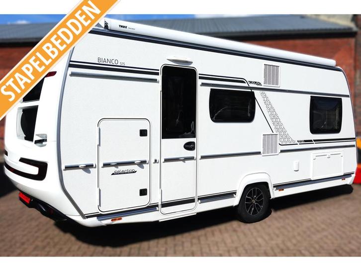 Fendt Bianco Selection 515 SKM Nieuw 2026 Luifel Mover 2000K, Caravans en Kamperen, Caravans, Bedrijf, tot en met 6, 1250 - 1500 kg