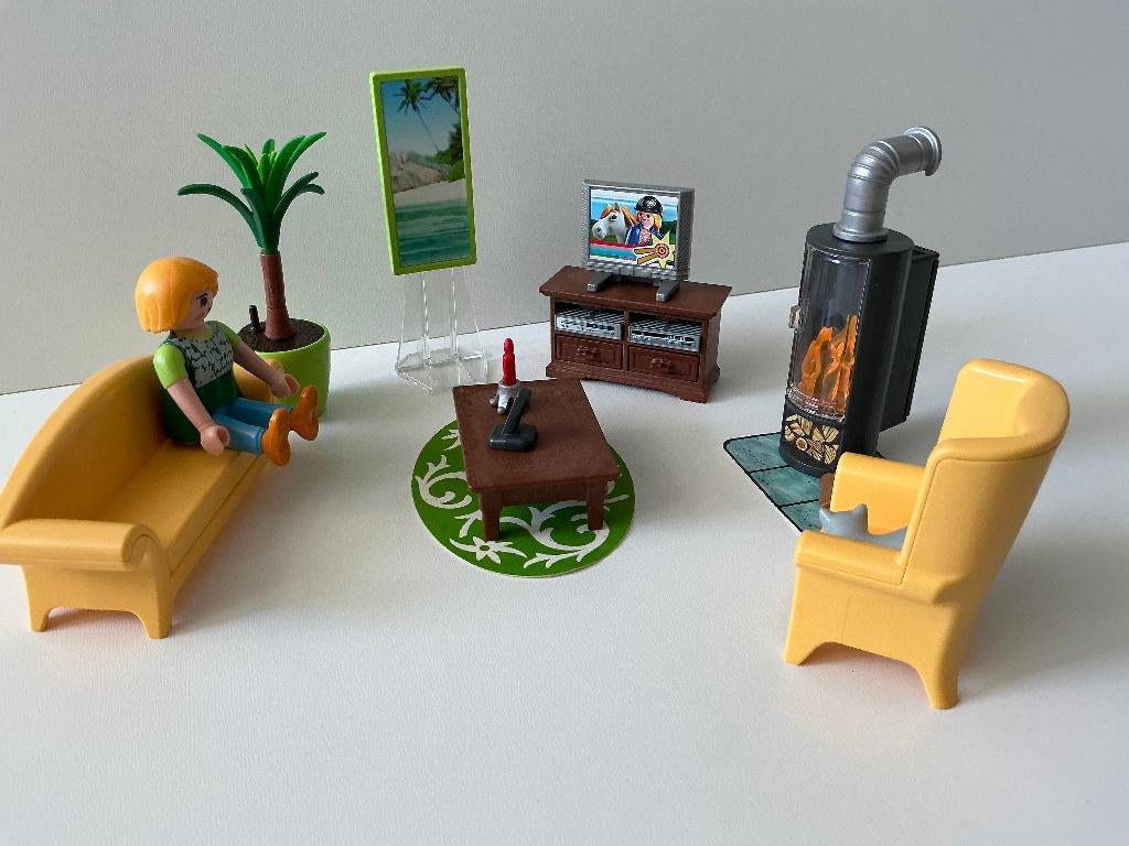 playmobil 5308 woonkamer, Ophalen of Verzenden, Gebruikt, Complete set