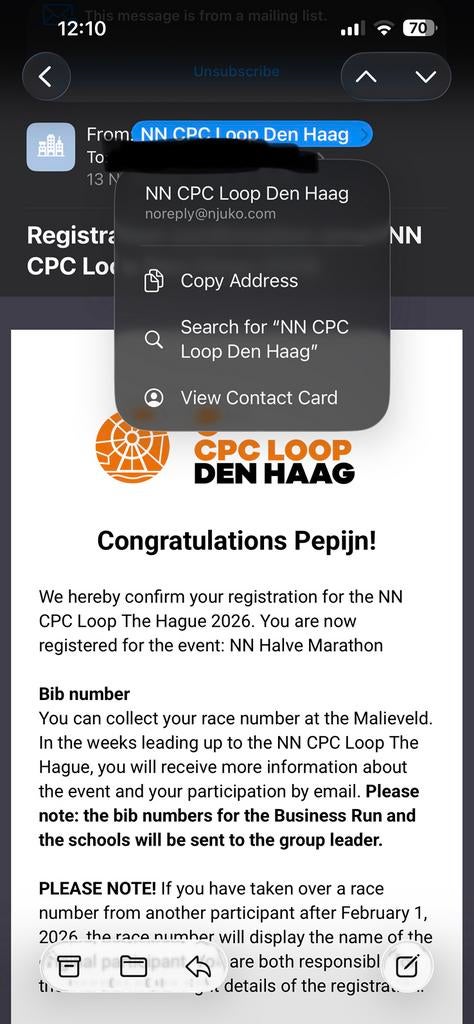Startbewijs CPC - Halve Marathon - Startwave 1, Tickets en Kaartjes, Evenementen en Festivals, Eén persoon