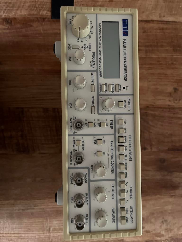 Aim-TTi TG550 5 MHz Analoge Functiegenerator, Ophalen of Verzenden, Zo goed als nieuw