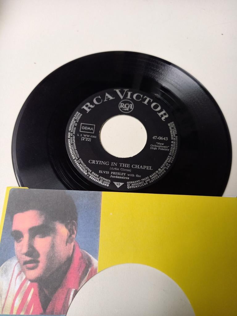 Elvis Presley  - Crying in the Chapel, Ophalen of Verzenden, Zo goed als nieuw, Pop