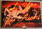 Cobra Art “Fuck you You fuck” 180x120cm - schilderij plexi, Ophalen