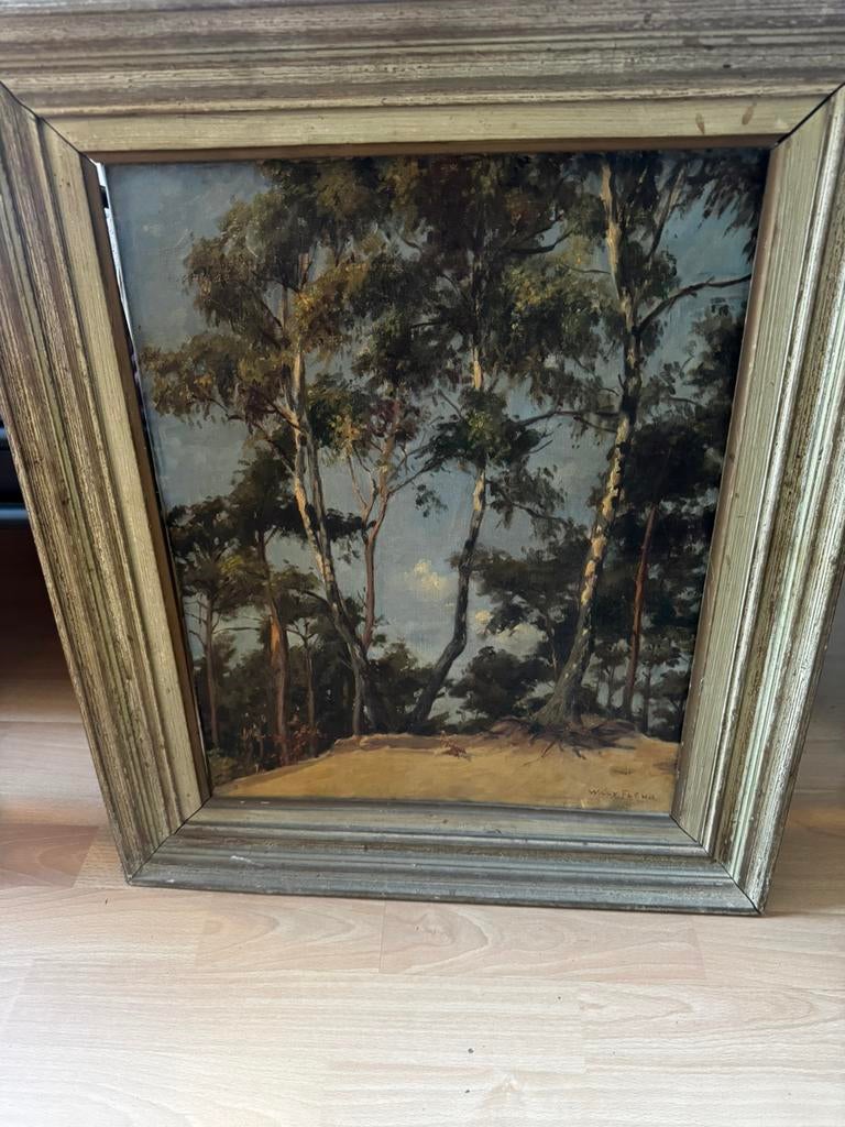 Schilderij willy fleur, Ophalen