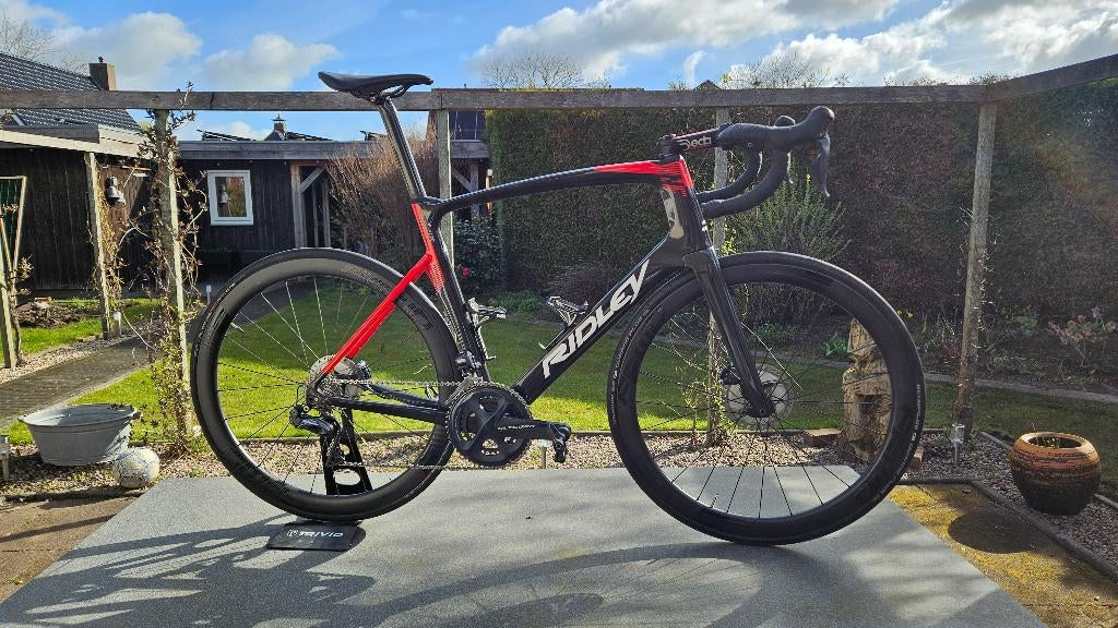 Ridley NOAH Fast Disc racefiets met Powermeter, 28 inch, Carbon, Heren, Zo goed als nieuw