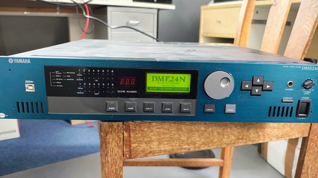 Yamaha DME24N Digitale Audio DSP Processor met ADAT card, Ophalen of Verzenden, Gebruikt, 20 kanalen of meer