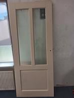 Binnendeur hout met glas, Ophalen, Gebruikt, 80 tot 100 cm, Binnendeur