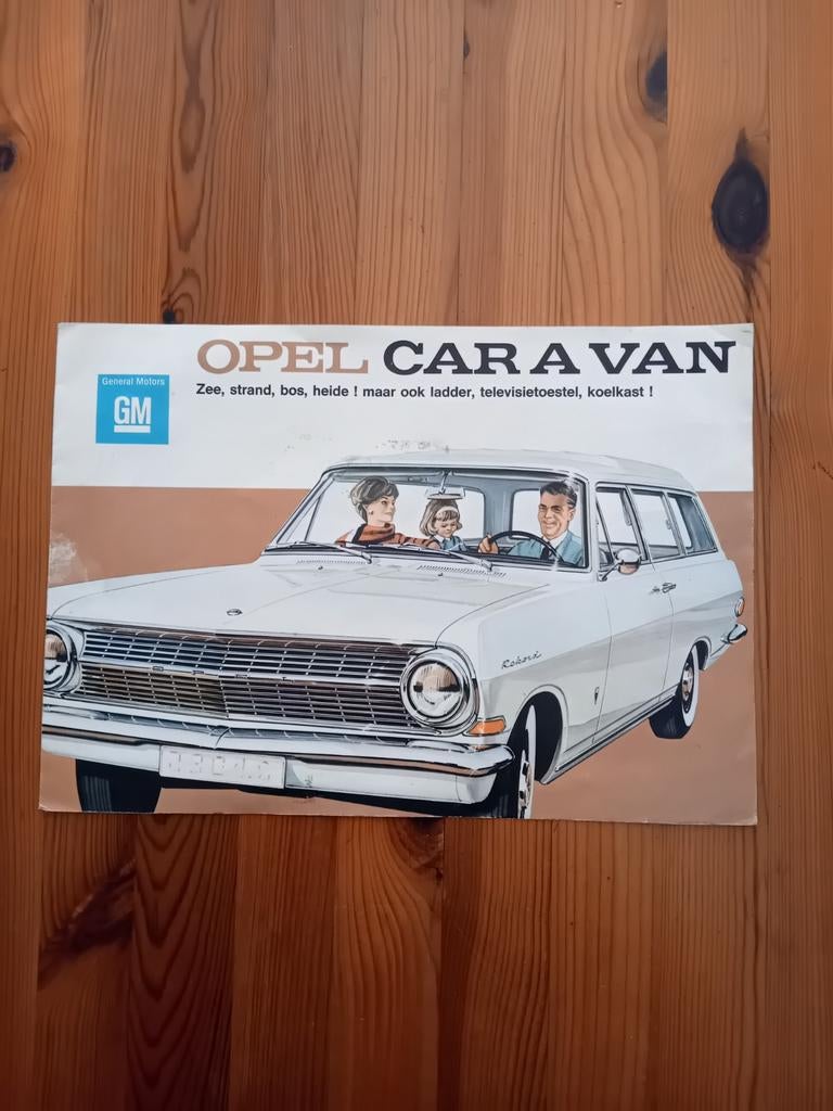 Opel Rekord A Caravan folder, Ophalen of Verzenden