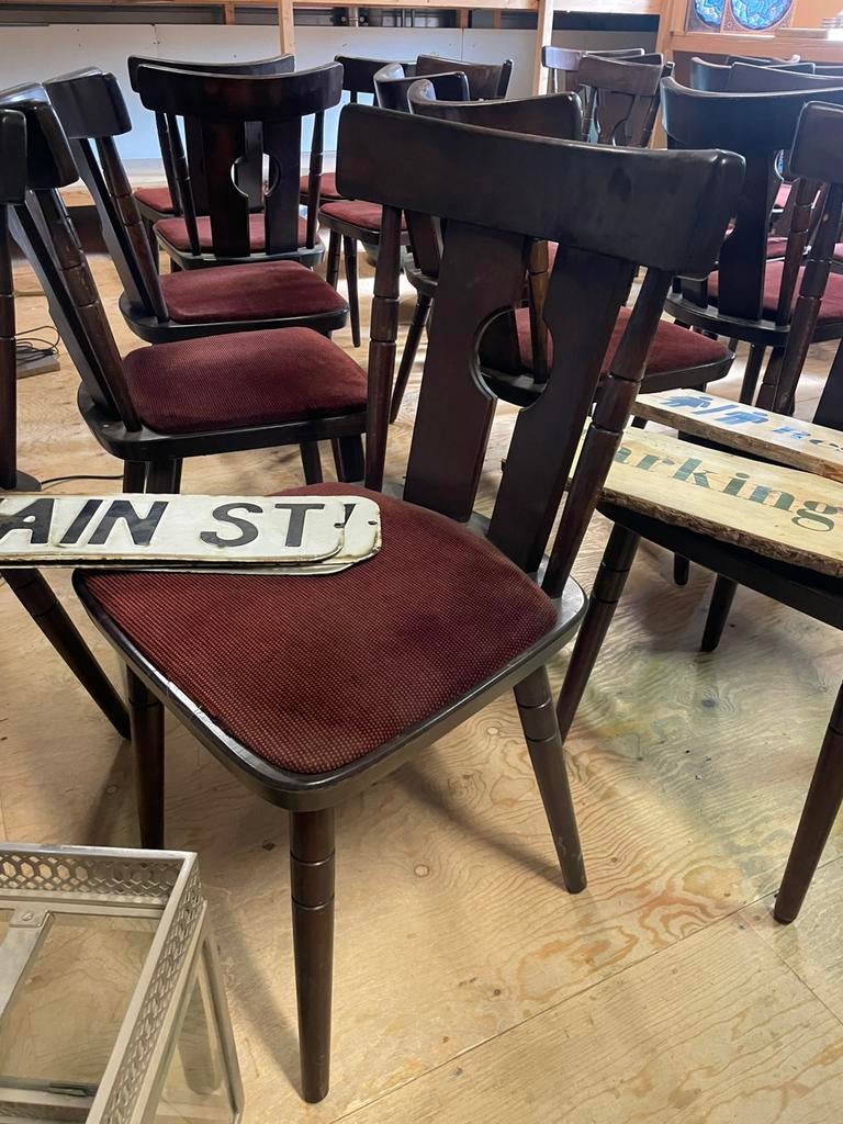 Cafe stoelen 44 stuks zeer massief en sterk, Huis en Inrichting, Stoelen, Ophalen of Verzenden, Zo goed als nieuw, Bruin, Vijf, Zes of meer stoelen