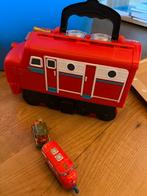 Chuggington Treinset met Opbergtrein, Kinderen en Baby's, Speelgoed | Racebanen, Gebruikt, Onderdelen, Handmatig, Ophalen