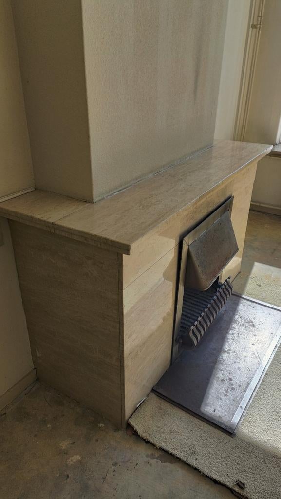 Gratis vensterbank en losse platen travetin, Ophalen