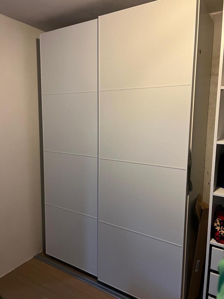 IKEA Pax Schuifdeuren 150x236 cm Wit Mat, Ophalen, Gebruikt, 200 cm of meer, 150 tot 200 cm
