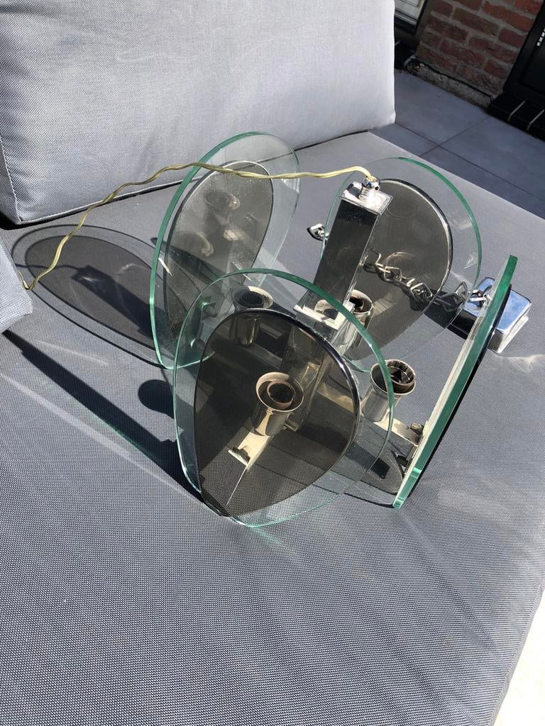 Veca lamp zeldzaam smoked glass, Antiek en Kunst, Ophalen of Verzenden